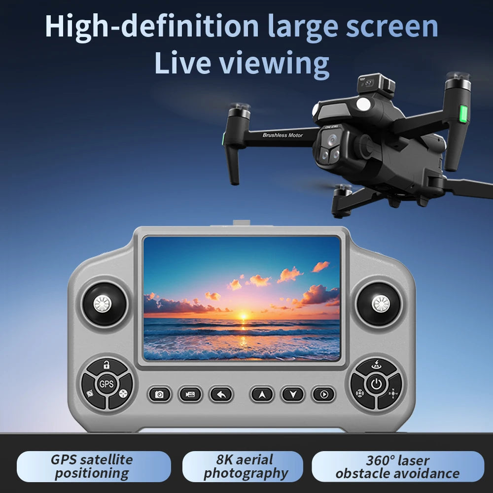For Genuine A1R 3S 5G Screen-Controlled Drone with Laser 360 Obstacle Avoidance GPS Return Home 8K Camera for Aerial Photography