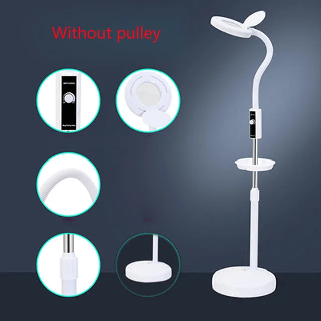 16X LED Lighting Magnifying Glass for Tattoo/Manicure and eyelashes/Skincare Beauty  Round fill light dimmable light