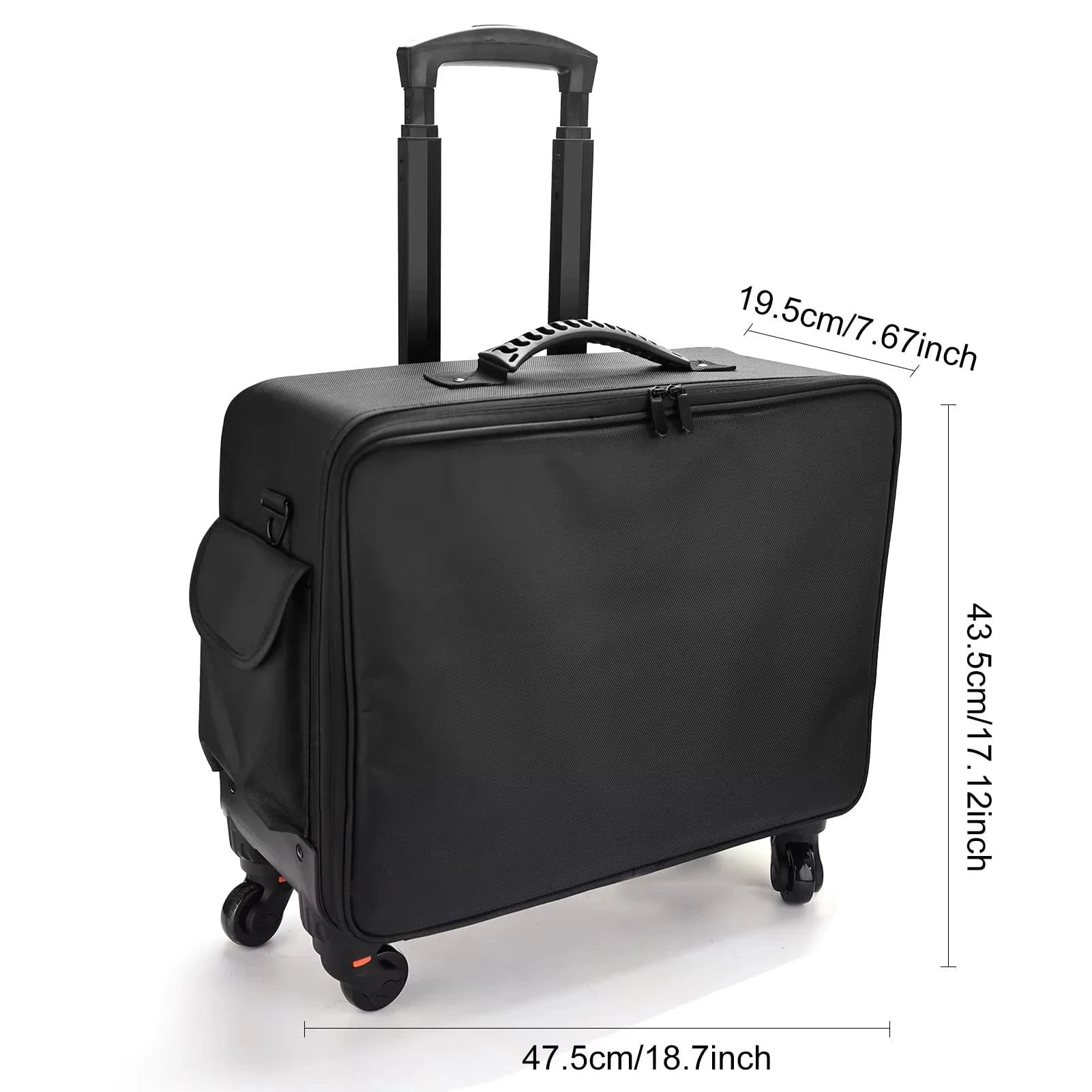 Travel Makeup Artist Bag Luggage Cosmetic Brush Storage with Wheels Beauty Tool Organizer Rolling Suitcase for Artists