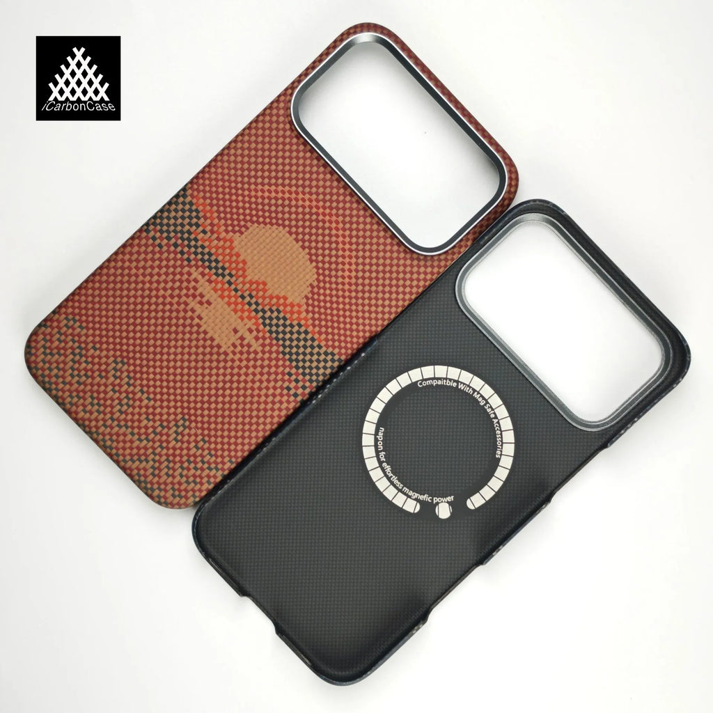 For iPhone 17 Pro Max 17 Air with Magsafe Magnetic Wireless Charging Real Kevlar Aramid Carbon Fiber Ultra thin Protective Case