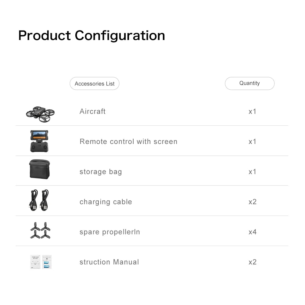 Aerial Photography Drone with 8K Camera -M8 GPS FPV Foldable Quadcopter Follow Me Mode Auto Return 5G WiFi RC Toy Gift for Adult