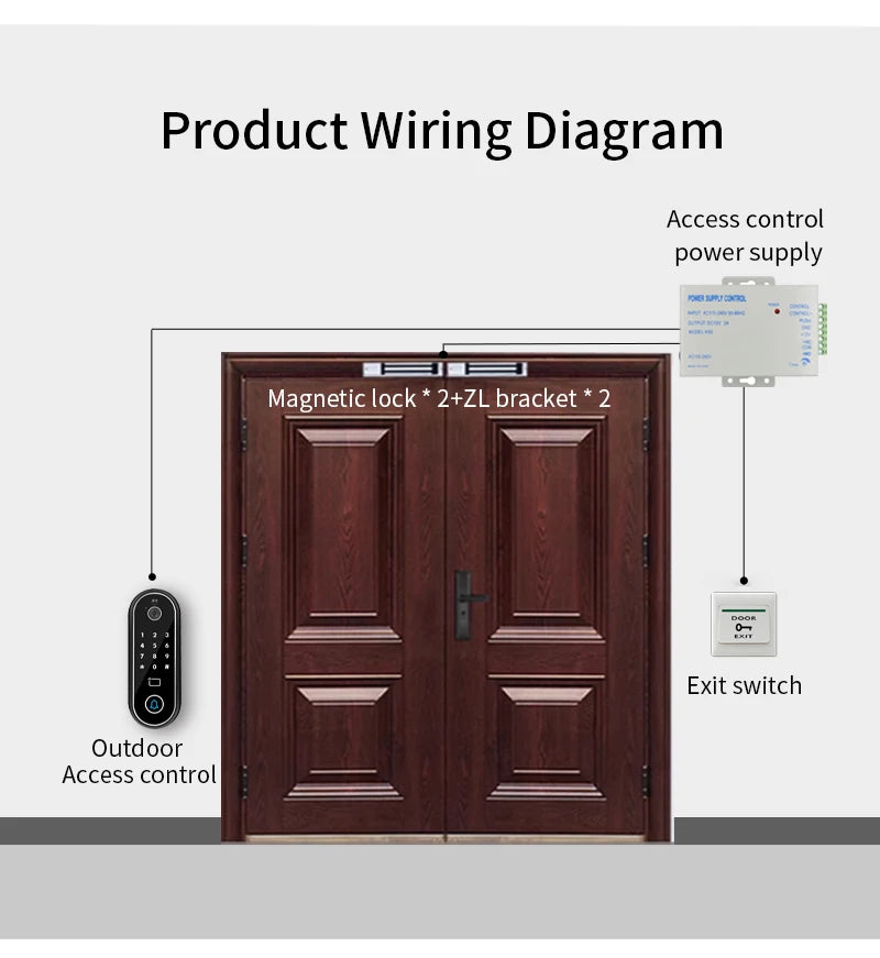 1080P Tuya Smart Doorbell Wifi Video Intercom with Motion Detection Unlock by Remote Control RFID Card NFC APP Access Control