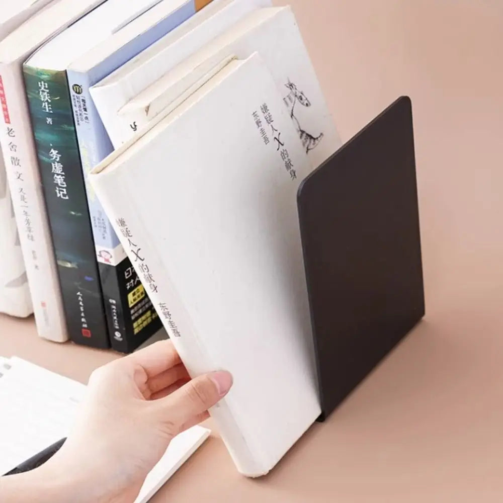 Desktop Organizer L-shaped Desk Bookends Durable Display Book Stand Simple INS Book Support Rack Minimalism