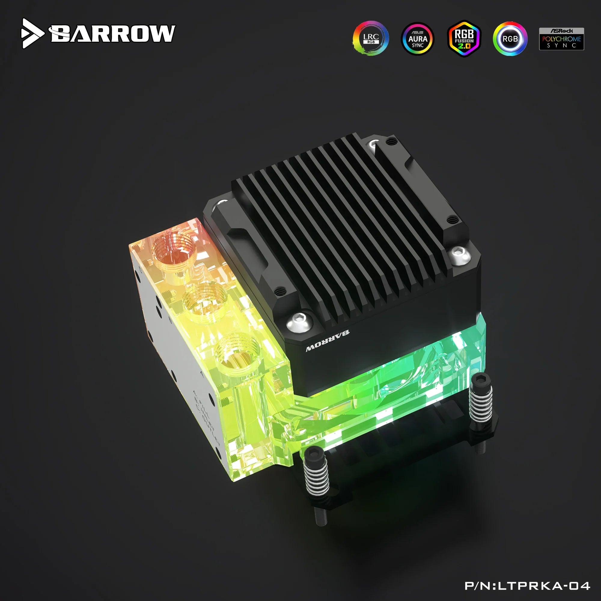 Barrow CPU Water Block with Integrated Pump Reservoir POM/Acrylic CPU Cooler for AMD AM3 AM4 AM5/INTEL 1700 1200 115X X99 Socke