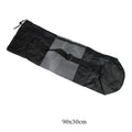 Yoga Mat Bag Portable Breathable Sports Bag with Adjustable Shoulder Straps Carry Mesh Storage Bag Fits Most Yoga Mats Black