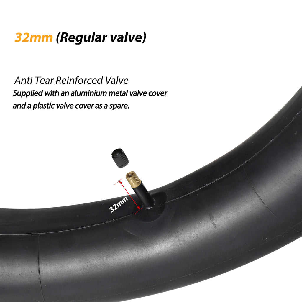 2-Pack 20" Fat Tire Inner Tubes, 20x4.0 Fat Tire Bike Inner Tubes Compatible with 20 x 3.5-4.0" Electric Bike/Mountain Bike Fat