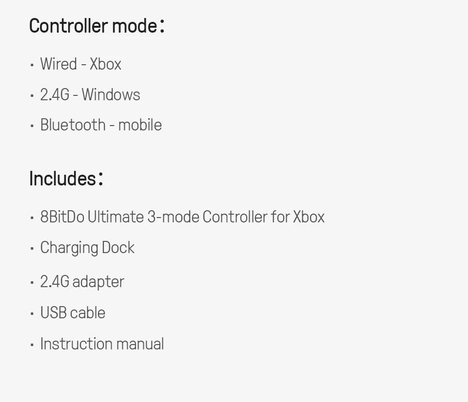 8BitDo Ultimate 3-mode Gaming Controller for Xbox, Hall Effect Joysticks, Compatible Windows, and Android
