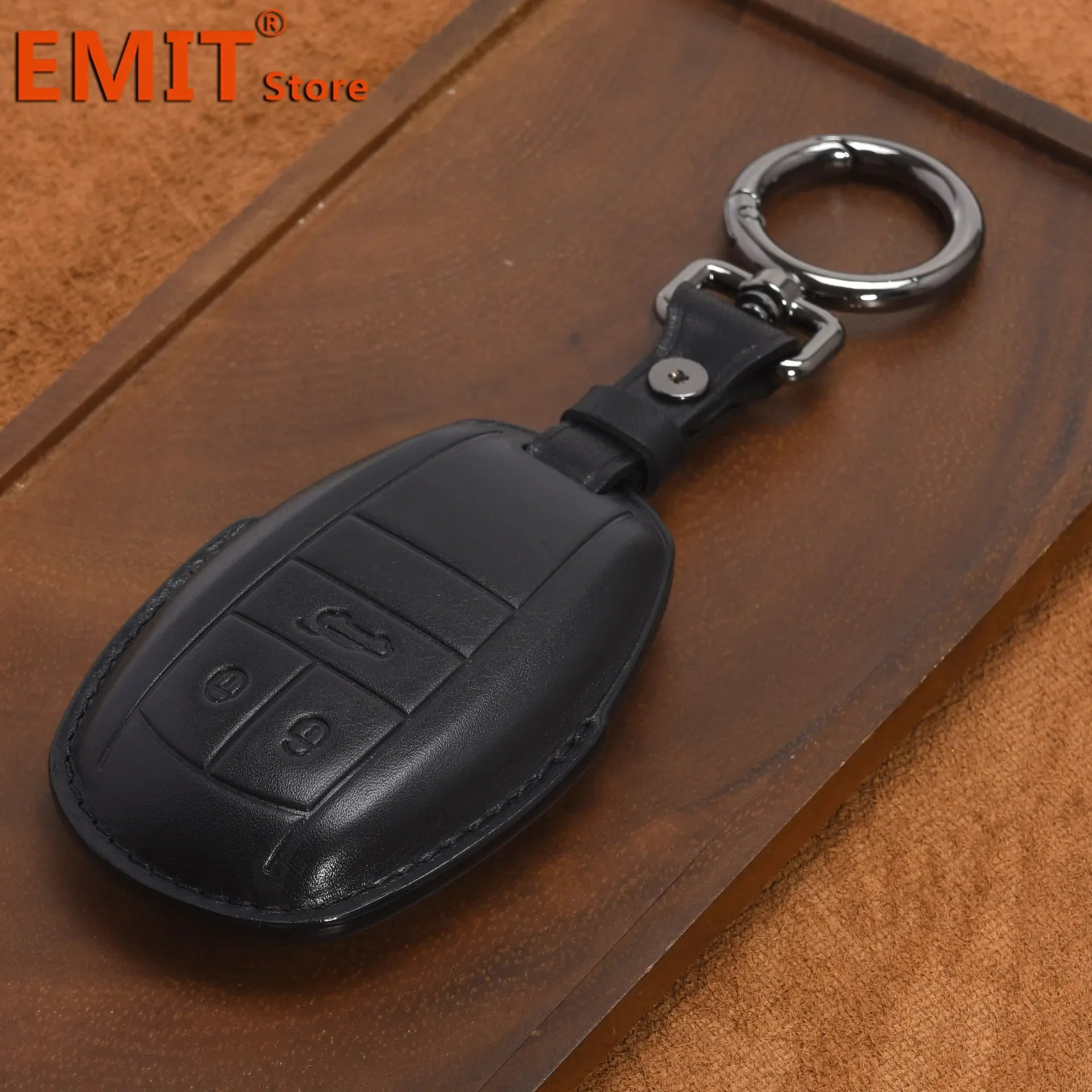 Handmade Leather Key Fob for Bentley Bentayga Continental Flying Spur Mulsanne PHEV Continental GT Cover Case Car Accessories