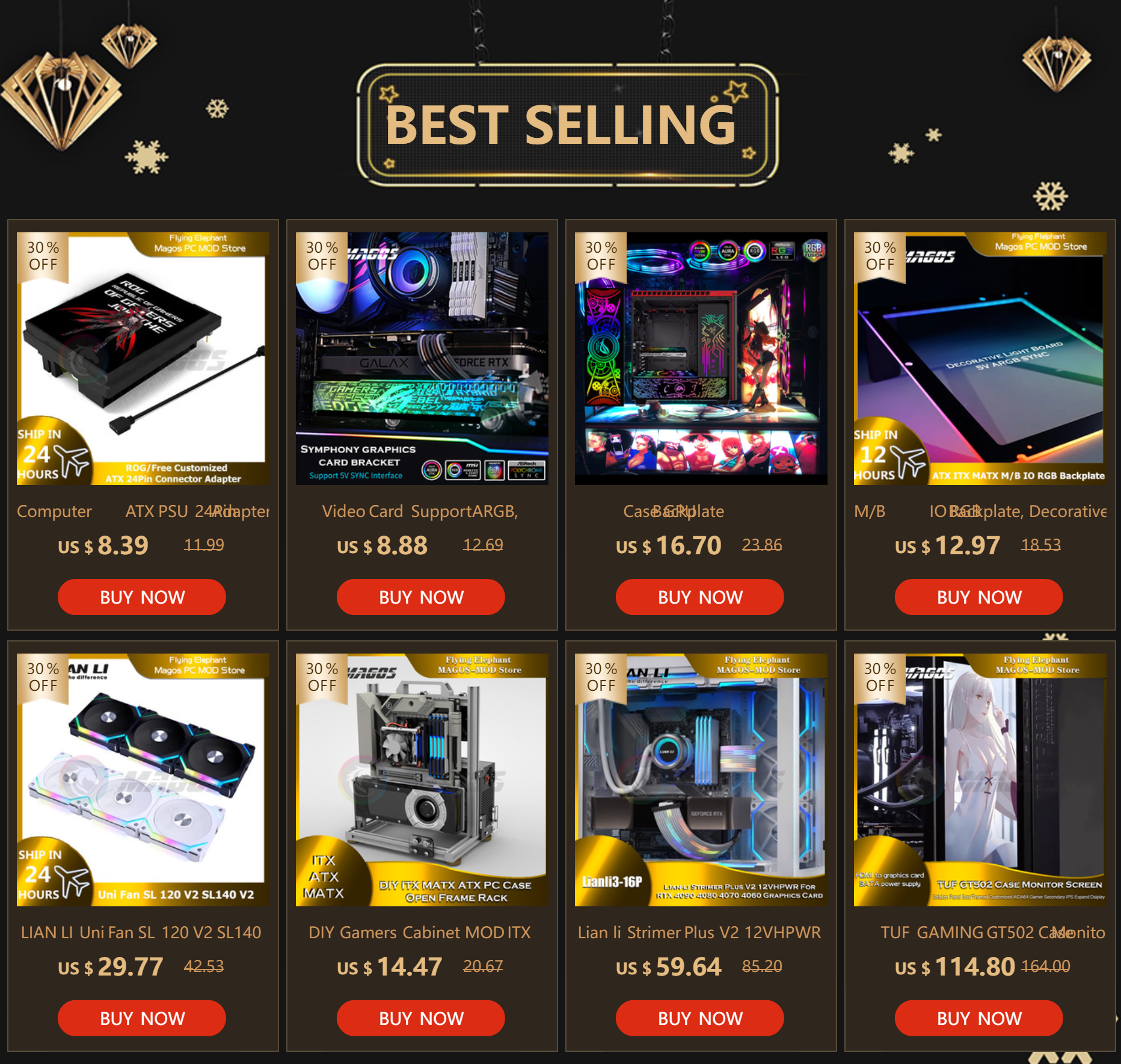 1700 CPU Water Block Mirror Surface ROG 5V ARGB SYNC Watercooler LGA1700 AM4 AM5 Platform Customized Available
