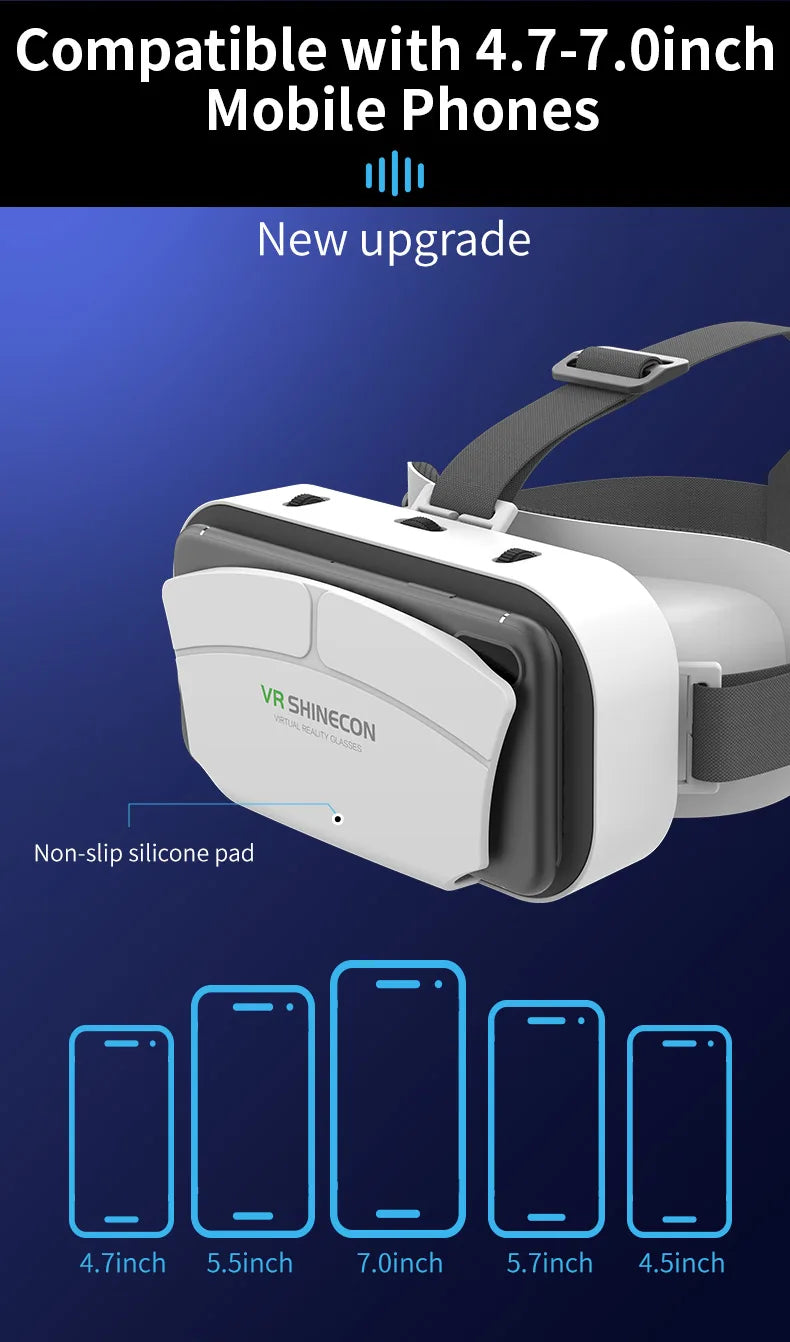 Virtual Reality VR Glasses Headset Viar Devices 3D Helmet Lenses Smart Goggles For Phone Smartphones Cell Viewer Mobile Game Set