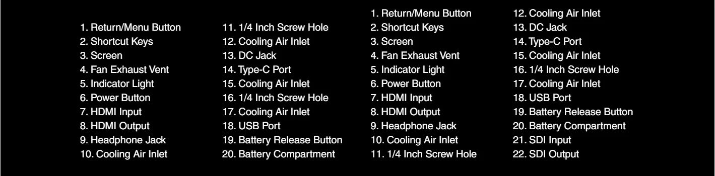 Viltrox DC-X2 DC-X3 Portable Monitor 6 Inch 2000 Nits 4K Touch Screen Profissional Photographic HD FHD Camera Monitor for Video