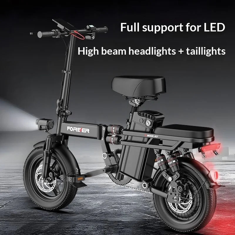 New electric bike 400W motor 48V 40AH long endurance battery electric bicycle, suitable for commuting and folding e-bike