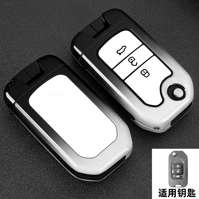 Car Key Fob Pocket Cover Case For Honda Civic CR-V HR-V Accord Jade Crider Odyssey 2015- 2018 Remote Protector Accessories