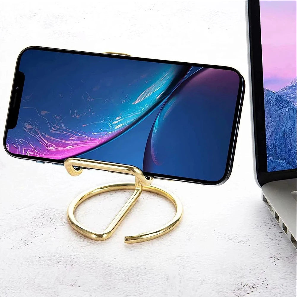Desktop Phone Holder Simple Metal Business Card Holder Stand Office Desktop Business Name Card Display Organizer