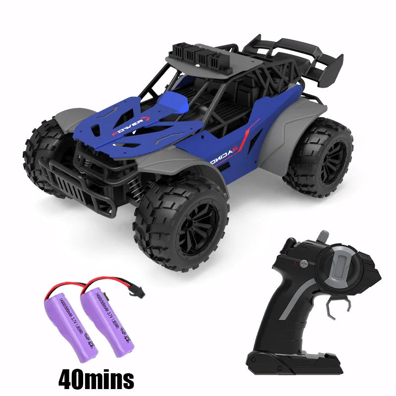 2.4G High Speed RC Racing Car 20KM/H Off Road Truck With LED Light Simulation Climbing Remote Control Vehicle Electric Kids Toys