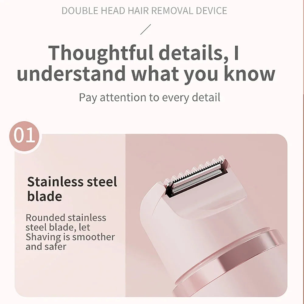 Electric hair trimmer for women 2-in-1 Electric razor Body hair trimming tools Hair removal tools Body shaver