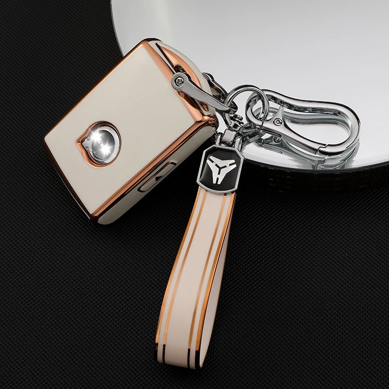 Car Remote Key Fob Case Cover for Volvo S60 S90 V90 XC40 XC60 XC90 Key TPU Protective Shell Premium Accessory