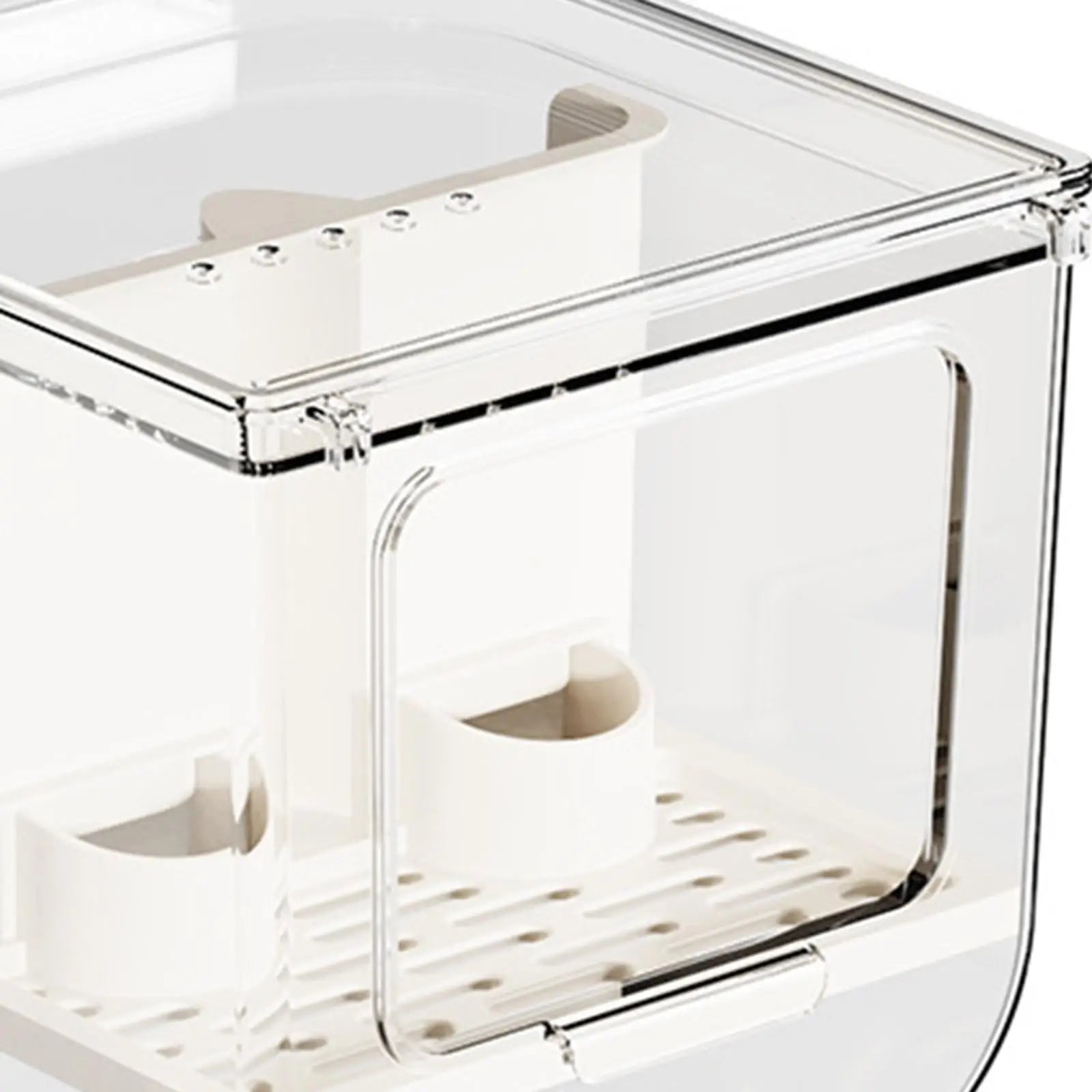 Automatic Parrot Feeder Hanging Pet Cage Feeder Food Dispenser Food Container for Small Birds Finch Lovebirds Cockatoo Budgies