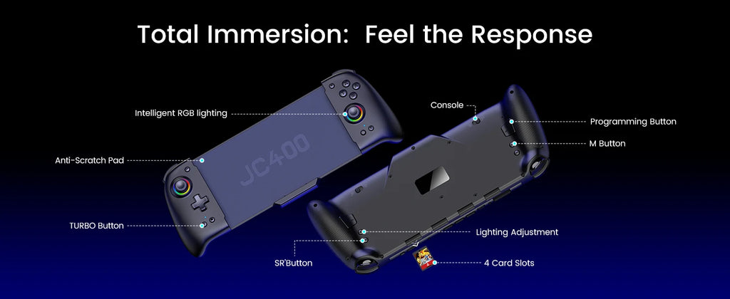 BEBONCOOL Wireless Game Controller for Switch 2 Programmable Gamepad Bluetooth Controller with RGB Hall Effect Joysticks