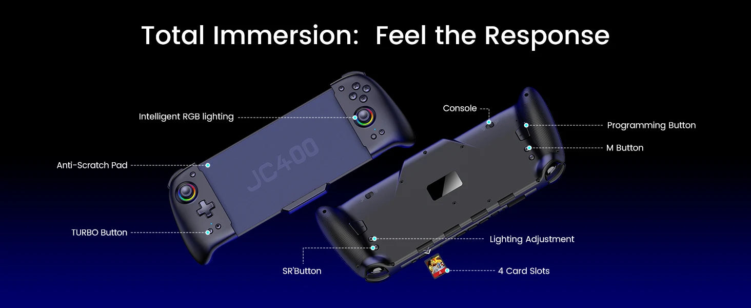 BEBONCOOL Wireless Game Controller for Switch 2 Programmable Gamepad Bluetooth Controller with RGB Hall Effect Joysticks