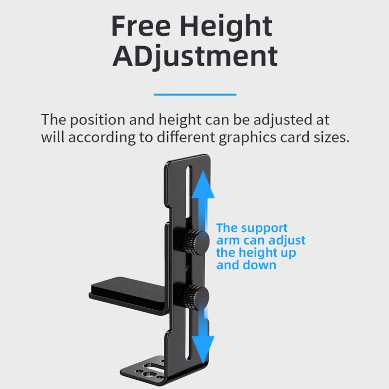 12cm Fan Position Computer Graphics Card Holder Anti Sag GPU Support Brace For PC Desktop Computer RTX 4090 4080 4070 ﻿