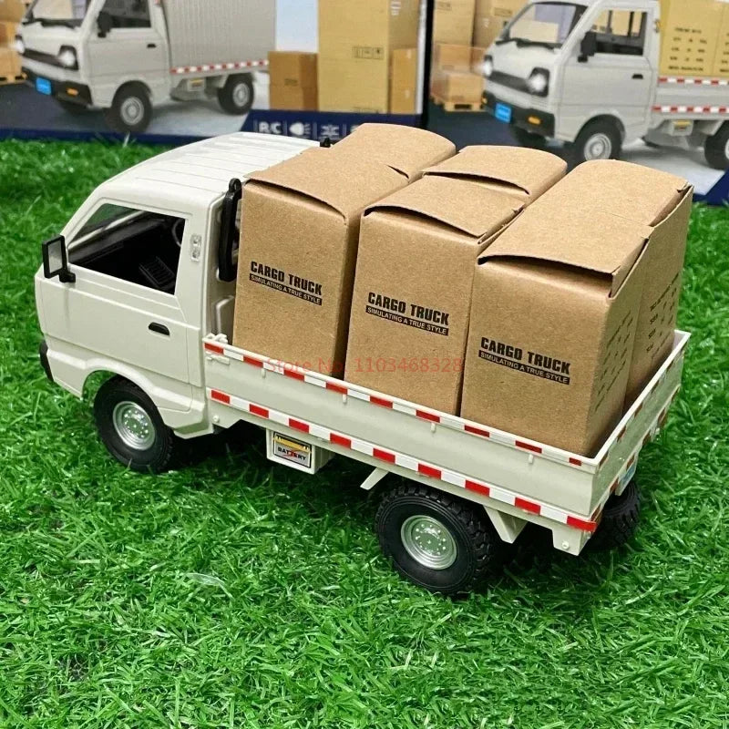 1:16 Wpl D12 Remote Control Electric Toys Rc Car Wuling Hongguang Simulation Drift Climbing Truck Led Light Cargo For Kids Gift