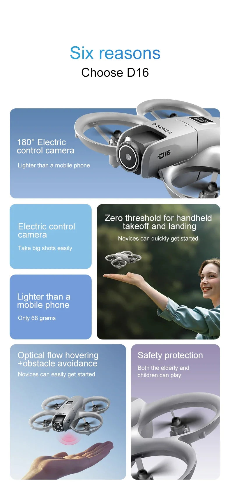VIVO D16 Drone 8K Aerial HD Profesional Dual-camera Helicopter Optical Flow Positioning Avoidance Brushless Motor GPS Drone