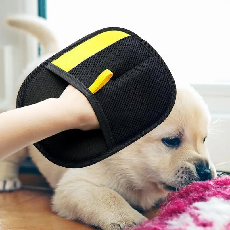 pet grooming gloves dog cat hair removal mitt deshedding brush pet hair remover gloves for sofa carpets car seats cleaning tools