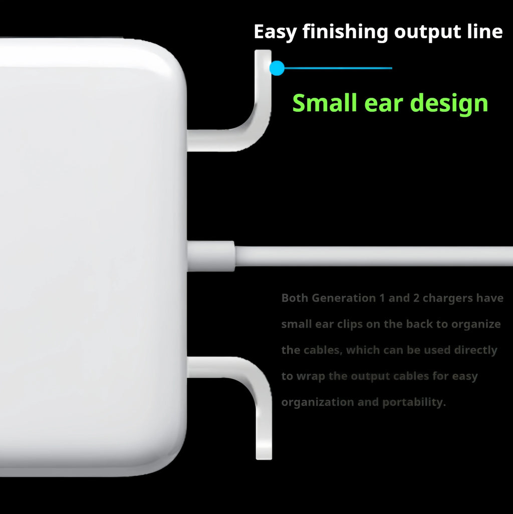 BINGO New 85W Magsafe1-L Magnetic Charging Power Adapter for MacBook Air/Pro Series : A1286 A1297 A1343 A1175 A1222 A1290 etc
