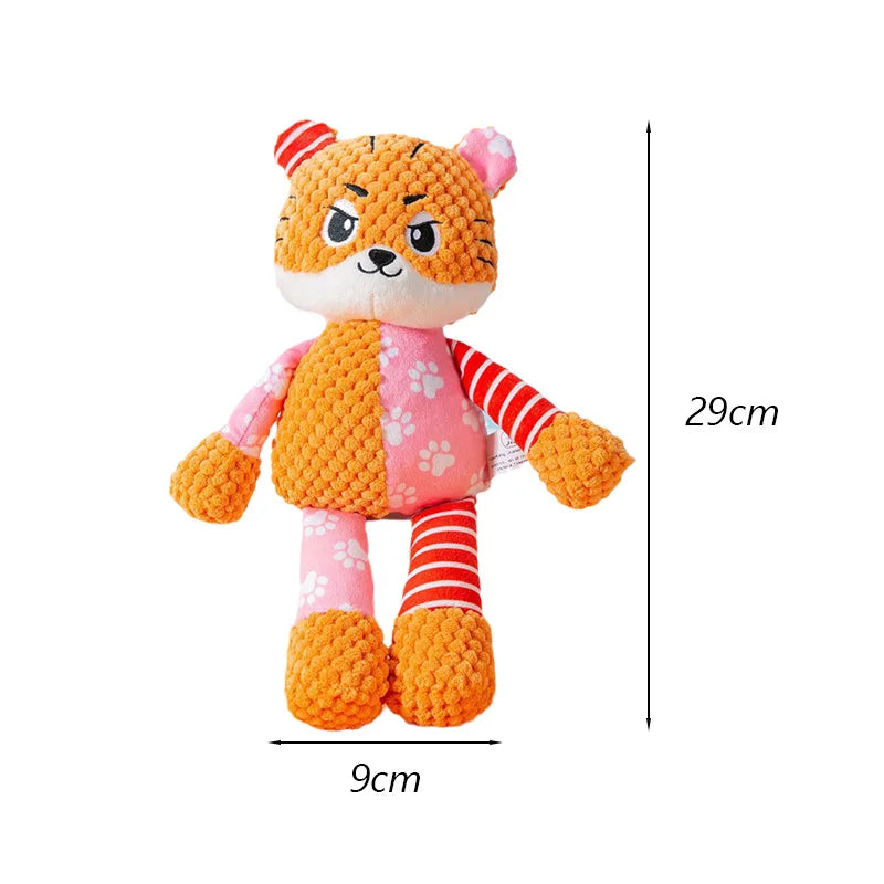 Cute Animals Plush Pet Toys for Small Dogs Squeaky Puppy Dog Chew Toy Clean Teeth mascotas Accessories Stuffed Shih Tzu Products
