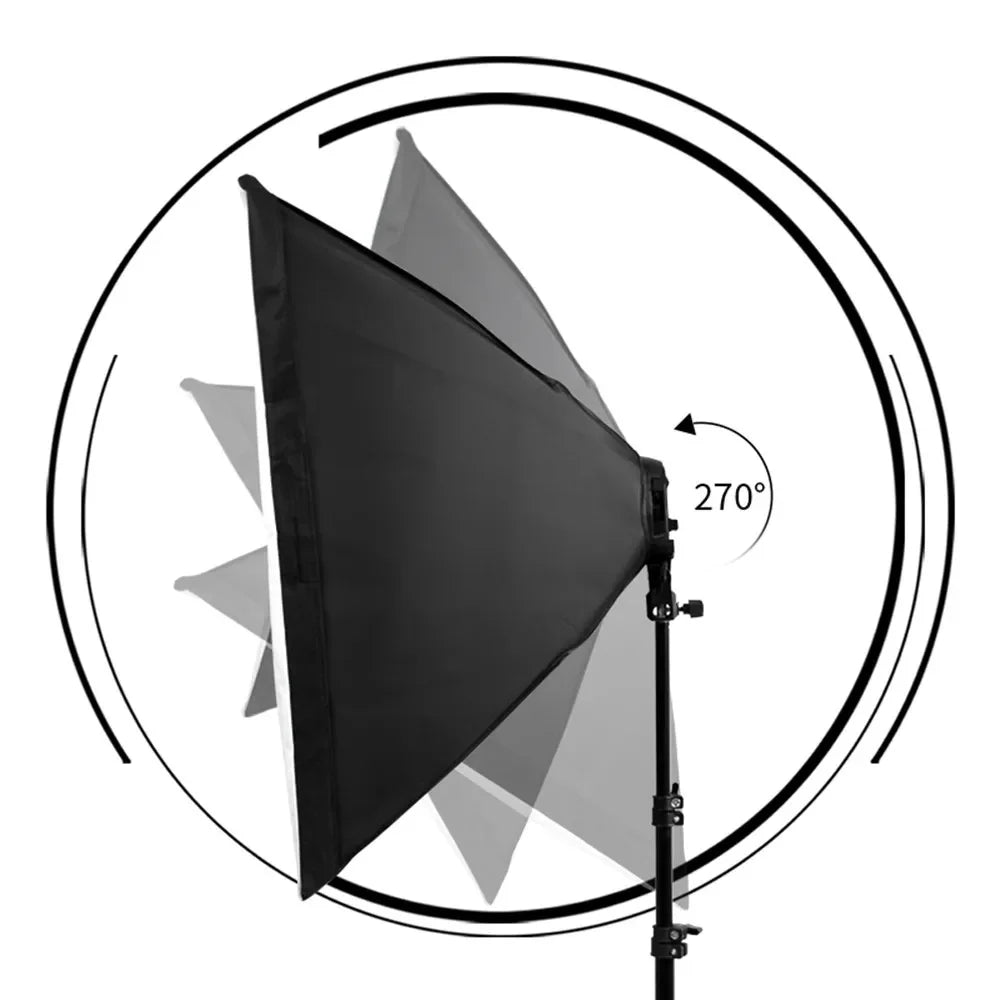 Photographic Equipment Photo Studio Photography Soft Box Kit With Tripod Video 50x70cm Softbox Photo Box
