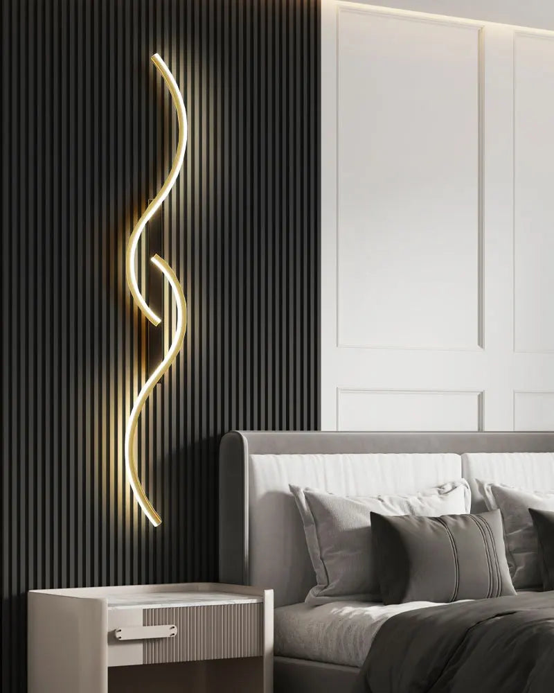 Long Strip LED Wall Lamps for Bedroom Living Room Indoor LED Wall Lights Wall Sconce for Corridor Aisle AC85-265V Interior Lamp