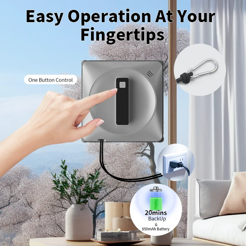 Vacuum cleaning robot, intelligent memory, high-vacuum vacuum cleaner, laser sensor, glass cleaning robot