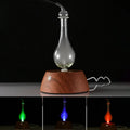 50ML Waterless Essential Oil Pure Diffuser Mini Nebulizer Aromatherapy Wood Glass Household Aroma Diffusers Colorful Night Light