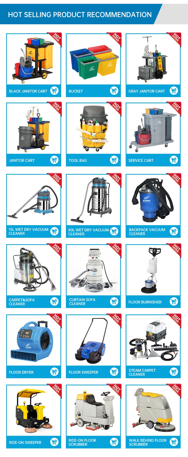 New Product Smart Robot 70L 2000W Professional Wet Dry Plastic High Power Upright Vacuum Cleaner for Carpet Cleaners Car Washing