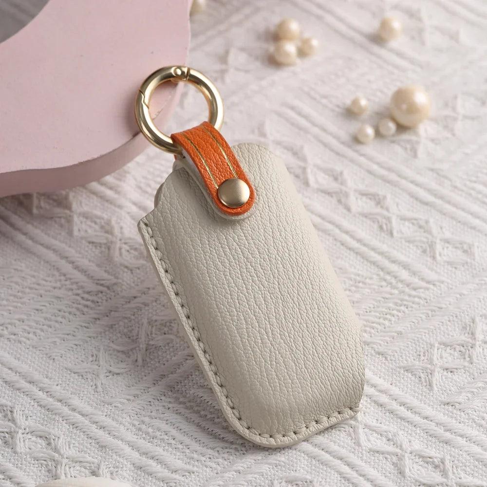 Leather Car Key Case Fob Cover for Kia Sportage Ray Sorento Soul Telluride Cerato K5 K8 K3 KX3 KX7 Seltos 2020-2022 Carnival