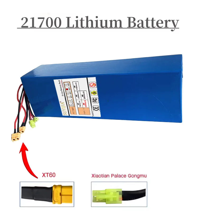 52V 14S4P 20Ah high-capacity21700 lithium-ion battery high-powerdual-port fastcharging suitable for dual-drive electric scooters