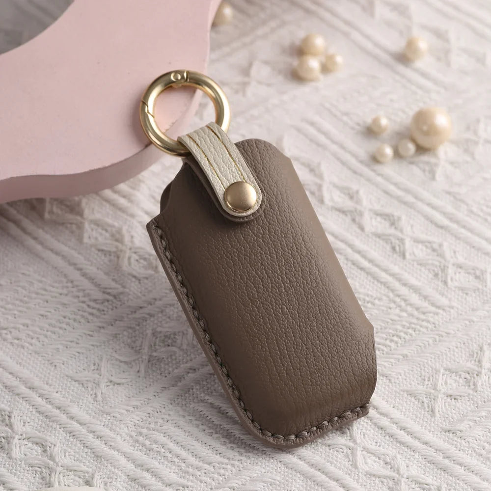 Leather Car Key Case Fob Cover for Kia Sportage Ray Sorento Soul Telluride Cerato K5 K8 K3 KX3 KX7 Seltos 2020-2022 Carnival