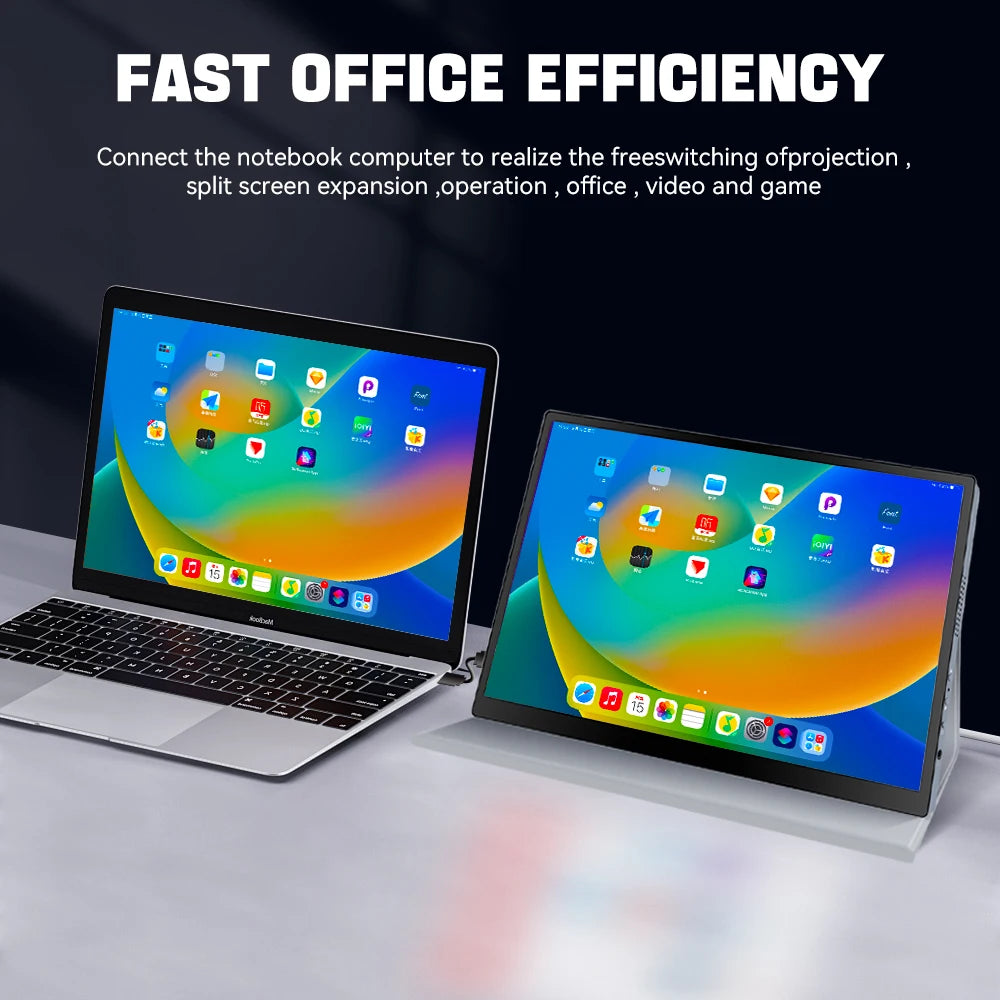 OLED 2.5K Portable Monitor Touchscreen 10.5″ 2560x1600 High-end Portable Screen 100% DCI-P3 1MS for Laptop Phone gaming monitor