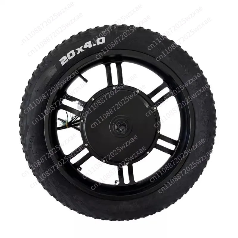 20 Inch Brushless Gearless 48V 60V 72V 1500W Off-road Fat 20x4.0 20x4 1/4 Tire   Bike Bicycle Snowbike Hub Motor