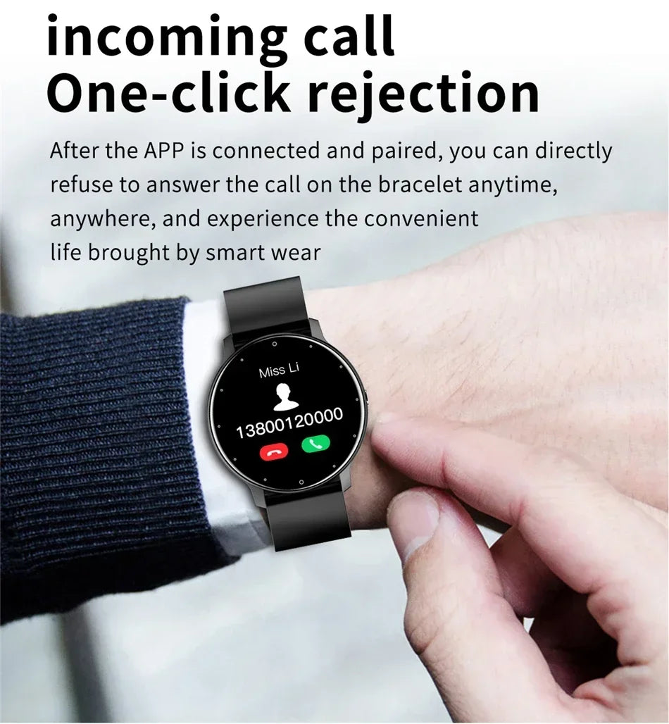 2026 New Smart Watch Men Full Touch Screen Sport Fitness Watch IP67 Waterproof Bluetooth For Android ios smartwatch Men+box