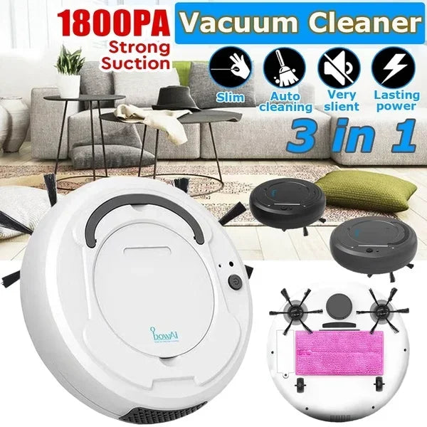 BOWAI Automatic Robot Vacuum Cleaner Smart Sweeping Dry Wet Cleaning Machine Charging Intelligent Vacuum Cleaner Home