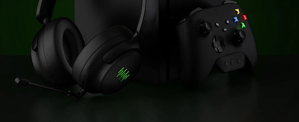 Wireless Gaming Headset for Xbox/PC/Switch Game/Chat Audio,Foldable,Detachable Mic,3D Surround Sound Plug & Play Game Headphone