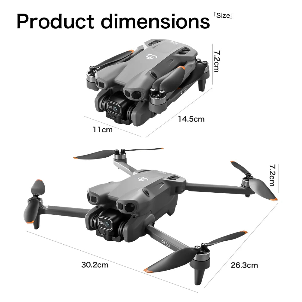 New Drone With 4K Dual Cameras 4.3-inch Screen Brushless Drone WiFi Professional Aerial Photography Mini Drones RC Quadcopter