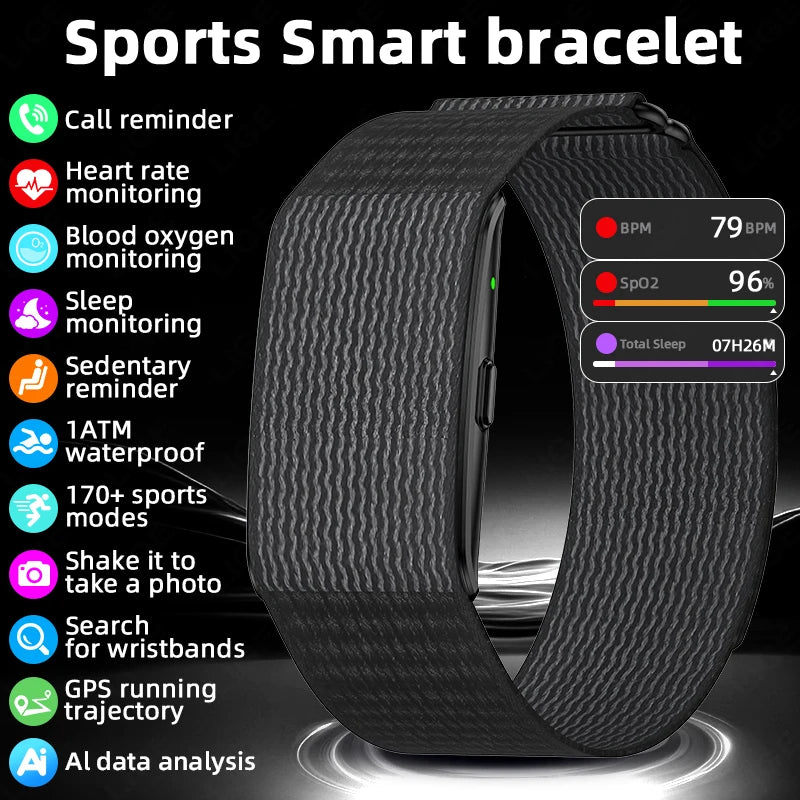 2025 New Smart Watch For Men Women Fitness Sport Smart Bracelet Heart Rate Blood Oxygen Health Monitor Waterproof Smartwatch Men