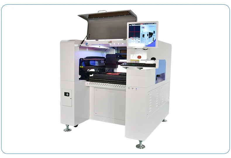 Stock in EU Electronic Components Making Machine 8 Heads LED Chip Mounter Machine with Full-automatic Feeders and HD Cameras