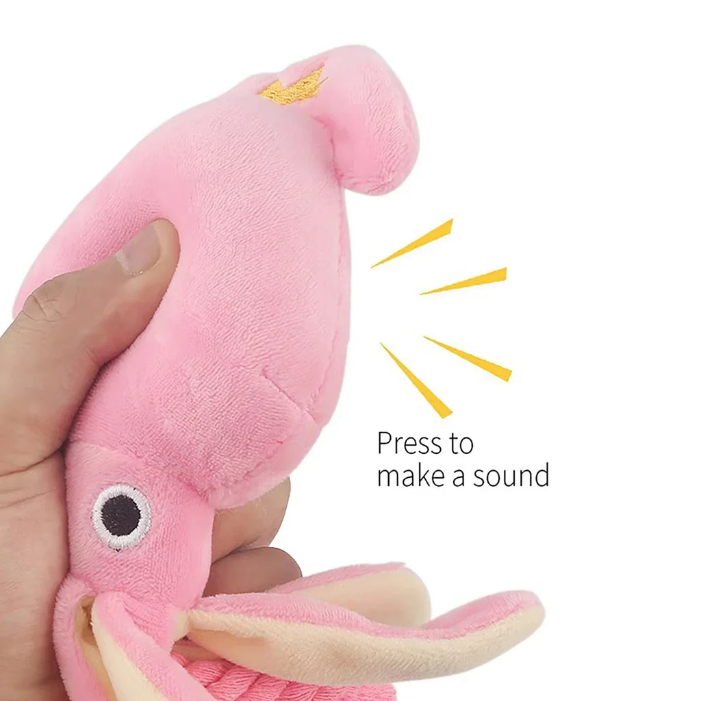 Pet Plush Toy for Small Large Dogs Cats Molar Training Squeaky Toys Octopus Shape Interactive Cotton Rope Toy Dog Accessories