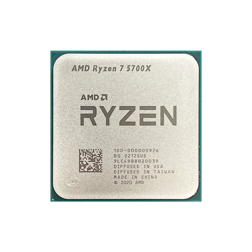 NEW AMD Ryzen 7 5700X 8-Core 16-Thread AM4 Applicable to B550 3.4GHz 65W 7NM L3=32M R7 5700X Gaming Processor DDR4 No Fan