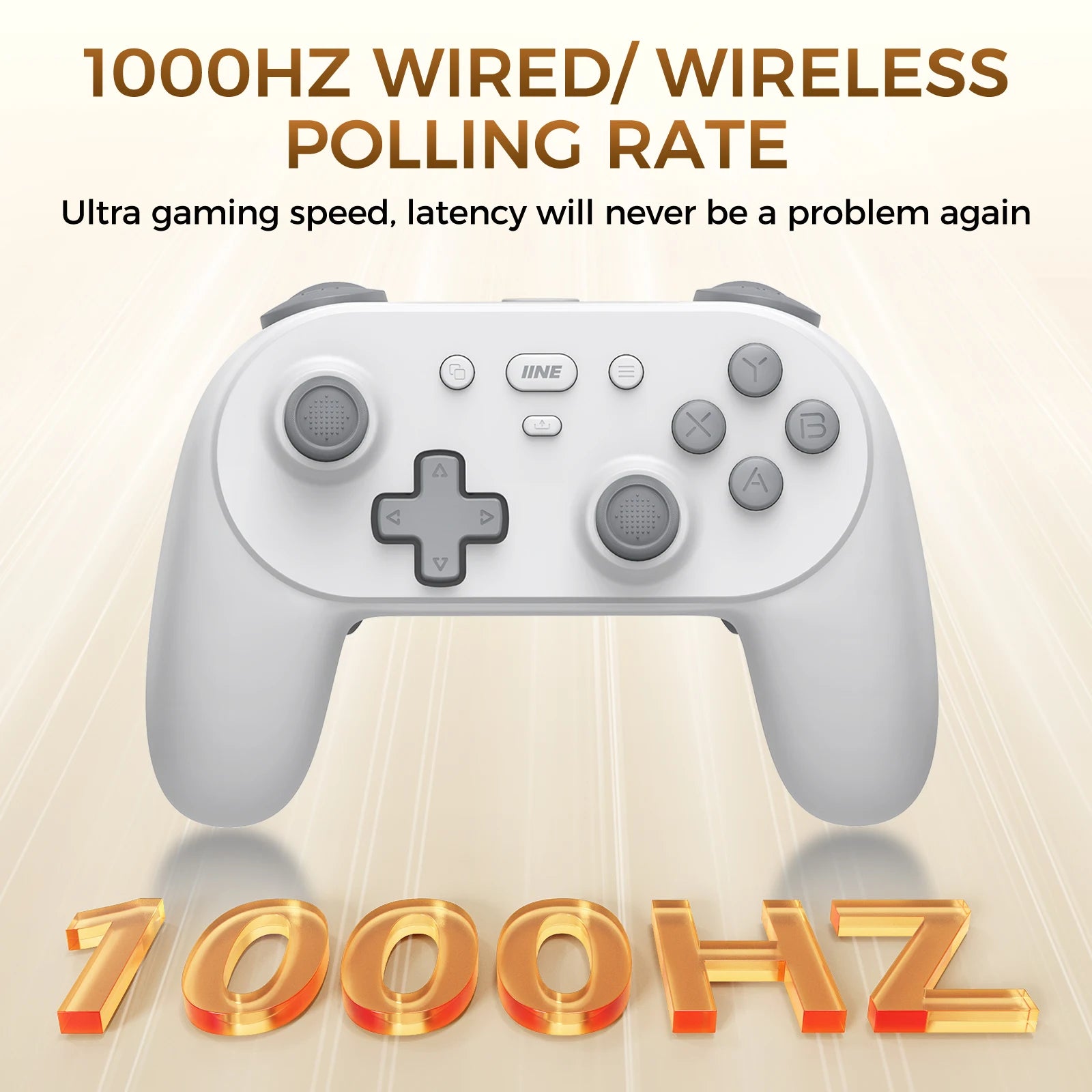 IINE PC/iOS/Android/Phone/Switch Wireless Controller , Hall Effect Triggers & Hall Effect Joysticks & 1000Hz Polling Rate