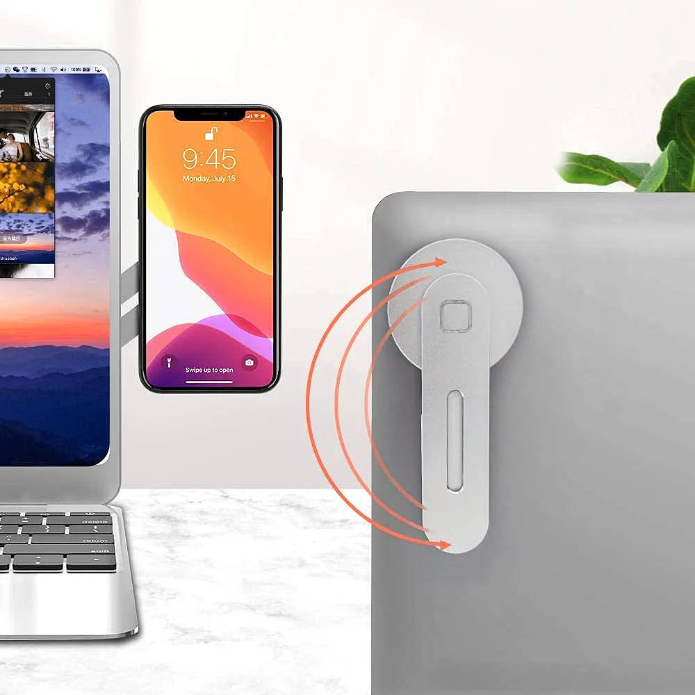 15W Fast Wireless Charger Magnetic Phone Holder for Magsafe IPhone 14 13 12 Metal Expansion Bracket Laptop Screen Side Mount